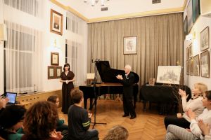 1194th Liszt Evening, Marta Andrushchak - piano, Juliusz Adamowski commentary. <br> Music and Literature Club in Wroclaw 25th Feb 2016. Photo by Stanisław Wróblewski.